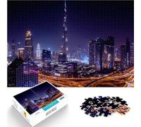 Puzzle 2000 pièces pour Adolescents Voyage à Dubaï Burj Khalifa Assemblage du modèle est idéal comme Cadeau pour Toute la Famille 70x100cm