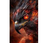 Puzzle 2000 Pièces pour Adultes 100x70cm - Animaux Aigle - avec Lettres et Poster de Référence - Activité Relaxation et Défi - Décoration Murale - Cadeau pour Hommes et Femmes