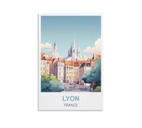 Puzzle 2000 pièces pour Adultes, Affiches Lyon France, Puzzle Classique, défi cérébral, Jeu Difficile et Stimulant 100 x 70 cm
