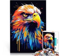 Puzzle 2000 pièces pour Adultes Aigle Esprit Américain Oiseau Entraînez Votre Cerveau et Vos Mains Une œuvre d'art 70x100cm