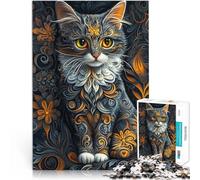 Puzzle 2000 pièces pour Adultes Art ESTHÉTIQUE du Chat Jouet éducatif d'apprentissage Décoration d'intérieur et Cadeaux Uniques 70x100cm