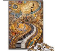 Puzzle 2000 pièces pour Adultes Art Piano Staycation Kill Time avec pièces entièrement emboîtables de Formes aléatoires 70x100cm