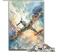 Puzzle 2000 pièces pour Adultes Avion Spitfire Jouets éducatifs et éducatifs Jeux familiaux Renforcer l'amour Entre Couples 70x100cm