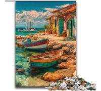 Puzzle 2000 pièces pour Adultes Bateaux sur Une île de villégiature Jeu Jouets Chaque pièce est Unique - Jeu Familial Stimulant et Amusant 70x100cm