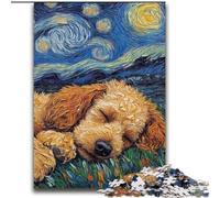 Puzzle 2000 pièces pour Adultes, Cadeau Caniche, Ciel Nocturne, pour Les Enfants de 14 Ans et Plus, Jouets de Jeu, idéal comme Cadeau pour Toute la Famille, 70x100cm