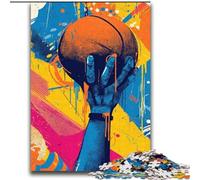 Puzzle 2000 pièces pour Adultes, Cadeau, Peinture à l'huile de Basket-Ball, Jouet éducatif intellectuel décompressant, adapté aux Couples de 14 Ans et Plus, 70x100cm