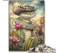 Puzzle 2000 pièces pour Adultes, Cadeau, Serpent Cowboy, Jouet éducatif intellectuel décompressant, adapté aux Couples de 14 Ans et Plus, 70x100cm