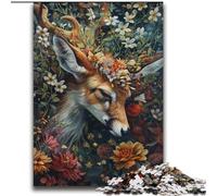 Puzzle 2000 pièces pour Adultes, Cadeaux, cerf Floral, Jouets éducatifs, Jeux de Famille, Cadeaux pour Amis et Famille, 70x100cm