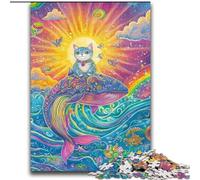 Puzzle 2000 pièces pour Adultes, Cadeaux, Chats et Baleines, pour Jeu éducatif, défi, Collection d'artistes, Beaux-Arts, 70x100cm