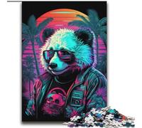 Puzzle 2000 pièces pour Adultes Cadeaux Panda Néon pour et à partir de 14 Ans Jouets de Jeu Car il est idéal comme Cadeau pour Toute la Famille 70x100cm