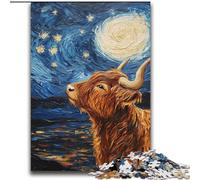 Puzzle 2000 pièces pour Adultes, Cadeaux Van Gogh, Ciel Nocturne, Yak, Jeu, Jouets, Chaque pièce est Unique - Jeu Familial Stimulant et Amusant 70x100cm