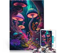Puzzle 2000 pièces pour Adultes Champignons psychédéliques Jouet éducatif intellectuel décompressant Bon Cadeau 70x100cm