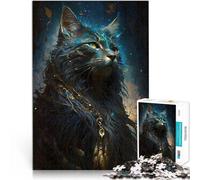 Puzzle 2000 pièces pour Adultes Chat Maine Coon attachant Jouets de Divertissement Familial Bon Cadeau 70x100cm