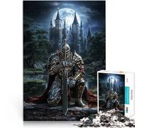 Puzzle 2000 pièces pour Adultes Chevalier Devant Le château Jouets de Divertissement Familial Une œuvre d'art 70x100cm