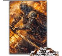 Puzzle 2000 pièces pour Adultes Chevalier en Flammes Difficile Cadeaux pour Les Amis et la Famille Convient pour Et 14 70x100cm
