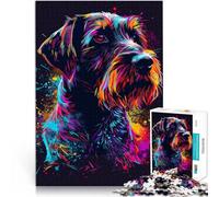 Puzzle 2000 pièces pour Adultes, Chien Griffon d'arrêt à Poil Dur, Divertissement Familial, Jouets, Art et décoration pour la Maison, 27,56 po x 39,37 po,