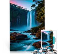 Puzzle 2000 pièces pour Adultes Chutes d'Iguazu Défi Difficile pour soulager Le Stress Liste de souhaits avec Le Père Noël 70x100cm