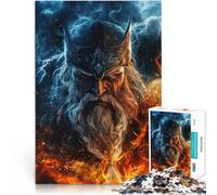 Puzzle 2000 pièces pour Adultes Dieu Nordique Odin, Père de Tous Jeu de Casse-tête Cadeau d'anniversaire, Cadeaux, décoration Murale 70x100cm