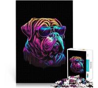 Puzzle 2000 pièces pour Adultes Dogue de Bordeaux Compétition de Vitesse Manuelle Activités Amusantes à la Maison, Cadeaux d'anniversaire, Cadeaux de Voyage, 70x100cm