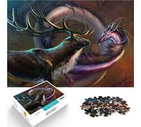 Puzzle 2000 pièces pour Adultes Éducatif ES Âme de cerf Fait de Papier,pour Les 14 Ans et Plus Jeu de Casse-tête Cadeau d'œuvre d'art。Taille:70x100cm/27.5x39.3pouce