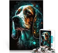 Puzzle 2000 pièces pour Adultes Éducatif ES Magie du Chien Beagle Fait de Papier，pour Les 14 Ans et Plus Jouets Anti-Stress Don d'œuvres d'art。Taille：70x100cm/27.5x39.3pouce