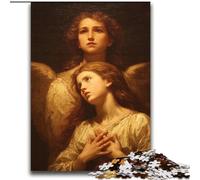Puzzle 2000 pièces pour Adultes et Adolescents, Ange Fille, Anti-Stress, défi Difficile avec Affiche et fiche de Questions-réponses Assorties, 70x100cm