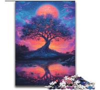 Puzzle 2000 pièces pour Adultes et Adolescents Arbre de Vie Jeu Familial Soulagement du Stress Défi Difficile Cadeaux du Père Noël Secret 70x100cm