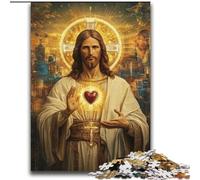 Puzzle 2000 pièces pour Adultes et Adolescents Art de Jésus pour Les 14 Ans et Plus Jeu intellectuel Cadeaux d'anniversaire de Noël 70x100cm