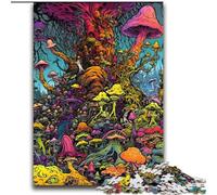 Puzzle 2000 pièces pour Adultes et Adolescents Champignons Magiques pour Les 14 Ans et Plus Jeu intellectuel Cadeaux d'anniversaire de Noël 70x100cm