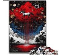 Puzzle 2000 pièces pour Adultes et Adolescents Cheval mystérieux, Jeux éducatifs, décoration d'intérieur, idéal comme Cadeau pour Toute la Famille 70x100cm