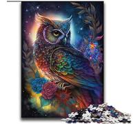 Puzzle 2000 pièces pour Adultes et Adolescents Chouette colorée Jeu Stimulant et Jeu en Famille Une œuvre d'art pour Les 14 Ans 70x100cm