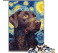 Puzzle 2000 pièces pour Adultes et Adolescents, Ciel Nocturne, Labrador, Jeux éducatifs, décoration d'intérieur, Cadeau d'anniversaire, Cadeaux pour Les 14 Ans et Plus, 70x100cm