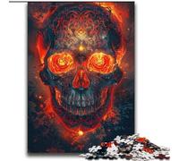 Puzzle 2000 pièces pour Adultes et Adolescents Crâne coloré Jeu Stimulant et Jeu en Famille Une œuvre d'art pour Les 14 Ans 70x100cm