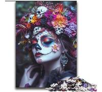 Puzzle 2000 pièces pour Adultes et Adolescents, crânes mexicains, Filles, entraînez Votre Cerveau et Vos Mains, Cadeaux pour Amis et Famille, 70x100cm