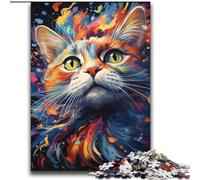 Puzzle 2000 pièces pour Adultes et Adolescents, Dessin en Couleur, Jeu Familial de Chats, Anti-Stress, défi Difficile, Collection d'artistes, Beaux-Arts 70x100cm