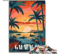 Puzzle 2000 pièces pour Adultes et Adolescents Galapagos Sunset Bliss, Jeu Familial et décoration d'intérieur Unique, Cadeaux pour Les 14 Ans et Plus (70x100cm)