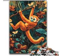 Puzzle 2000 pièces pour Adultes et Adolescents Gibbon de la forêt Tropicale pour et à partir de 14 Ans Jeu Pratique Jeu de Noël Cadeaux 70x100cm
