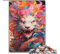 Puzzle 2000 pièces pour Adultes et Adolescents, Graffiti coloré, Dragon Volant, décoration Murale Artistique et idée Cadeau d'anniversaire pour Amis, Bureau à Domicile 70x100cm