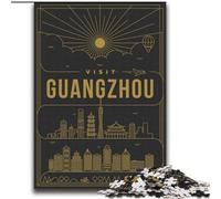 Puzzle 2000 pièces pour Adultes et Adolescents, Guangzhou, Chine, Anti-Stress avec pièces entièrement emboîtables de Formes aléatoires, pour Les Enfants de 14 Ans et Plus, 70x100cm