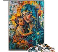 Puzzle 2000 pièces pour Adultes et Adolescents Jésus Graffiti Jouet éducatif intellectuel décompressant Décoration Parfaite 70x100cm
