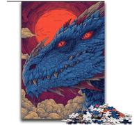 Puzzle 2000 pièces pour Adultes et Adolescents Jeu éducatif Familial Dragon mystérieux avec pièces entièrement emboîtables de Formes aléatoires 70x100cm