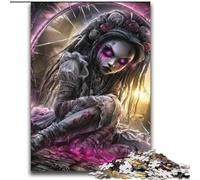 Puzzle 2000 pièces pour Adultes et Adolescents Jeu éducatif Familial Fantasy Dark Girl pour Toute la Famille 14 Ans et Plus 70x100cm