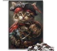 Puzzle 2000 pièces pour Adultes et Adolescents Jeu éducatif Familial Pirate Cat pour Toute la Famille 14 Ans et Plus 70x100cm