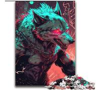 Puzzle 2000 pièces pour Adultes et Adolescents Jeu éducatif Familial Wolf Warrior avec pièces entièrement emboîtables de Formes aléatoires 70x100cm