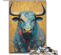 Puzzle 2000 pièces pour Adultes et Adolescents, Jeu Familial d'animaux taureaux, Anti-Stress, défi Difficile, Cadeaux du Père Noël Secret, 70x100cm