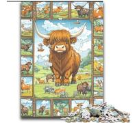 Puzzle 2000 pièces pour Adultes et Adolescents, Jeu Familial Yak Collage, Anti-Stress, défi Difficile, Collection d'artistes, Beaux-Arts, 70x100cm