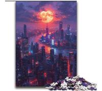 Puzzle 2000 pièces pour Adultes et Adolescents La Tour de la Perle de l'Orient à Shanghai Décoration Murale Artistique et idée Cadeau d'anniversaire pour Amis, Bureau à Domicile 70x100cm