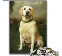 Puzzle 2000 pièces pour Adultes et Adolescents Labrador Blanc Décoration Murale Artistique et idée Cadeau d'anniversaire pour Amis, Bureau à Domicile 70x100cm