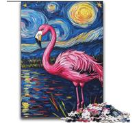 Puzzle 2000 pièces pour Adultes et Adolescents Le Jeu éducatif Flamingo Night Sky est idéal comme Cadeau pour Toute la Famille 14 Ans et Plus 70x100cm