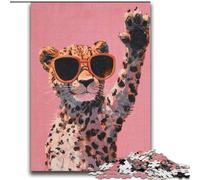 Puzzle 2000 pièces pour Adultes et Adolescents Léopard Jeu Stimulant et Jeu en Famille Cadeaux du Père Noël Secret 70x100cm